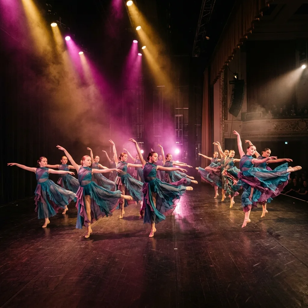 Dancers performing on stage